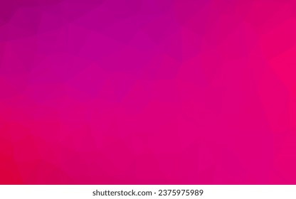 Light Purple, Pink vector low poly cover. Shining colored illustration in a Brand new style. Textured pattern for background.