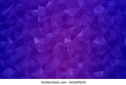 Light Purple, Pink vector Low poly crystal background. Polygon design pattern. Low poly illustration, low polygon background.