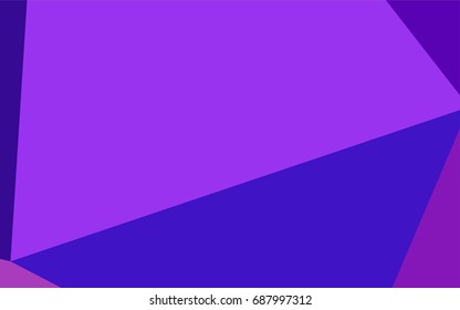 Light Purple, Pink vector low poly template. Colorful abstract illustration with gradient. Brand-new style for your business design.