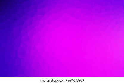 Light Purple, Pink vector Low poly crystal background. Polygon design pattern. Low poly illustration, low polygon background.