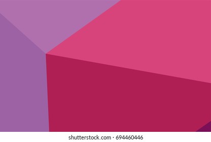 Light Purple, Pink vector low poly pattern. Shining colored illustration in a brand-new style. The textured pattern can be used for background.