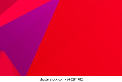 Light Purple, Pink vector low poly template. Geometric illustration in Origami style with gradient.  The completely new template can be used for your brand book.