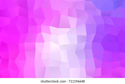 Light Purple, Pink vector low poly background. A sample with a polygonal design. Illustration in polygonal style with repeating squares