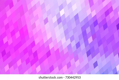 Light Purple, Pink vector low poly background. A sample with a polygonal design. Illustration in polygonal style with repeating squares