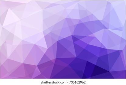 Light Purple, Pink vector Low poly crystal background. Polygon design pattern. Low poly illustration, low polygon background.