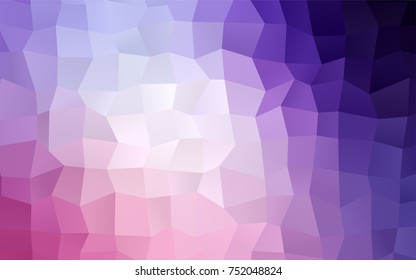 Light Purple, Pink vector low poly background. A sample with a polygonal design. Illustration in polygonal style with repeating squares