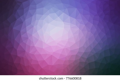Light Purple, Pink vector Low poly crystal background. Polygon design pattern. Low poly illustration, low polygon background.