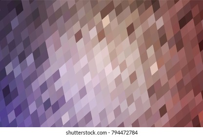 Light Purple, Pink vector low poly background. A sample with a polygonal design. Illustration in polygonal style with repeating squares