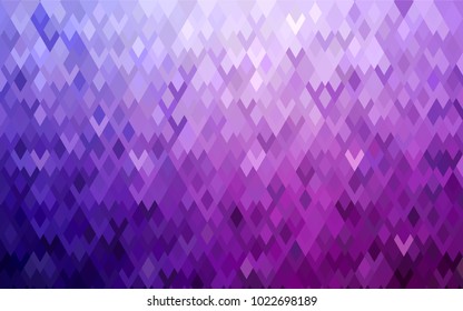 Light Purple, Pink vector modern geometrical background. Abstract template. Geometric pattern in square style with gradient.