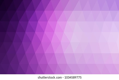 Light Purple, Pink vector modern geometrical abstract background. Texture, new background. Geometric background in Origami style with gradient. 