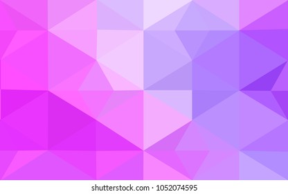 Light Purple, Pink vector modern geometrical abstract background. Texture, new background. Geometric background in Origami style with gradient. 