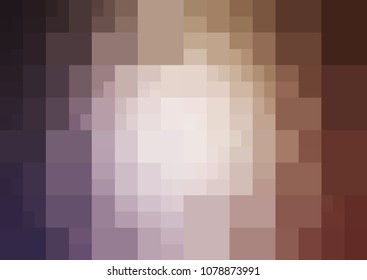 Light Purple, Pink vector modern geometrical abstract background. Texture template. Geometric pattern in Origami style with gradient. 