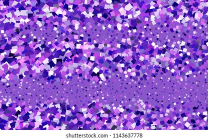 Light Purple, Pink vector modern geometrical background. Abstract template. Geometric pattern in square style with gradient.