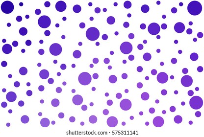 Light Purple, Pink vector modern geometrical circle abstract background. Dotted texture template. Geometric pattern in halftone style with gradient. 