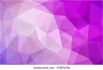 Light Purple, Pink vector modern geometrical abstract background. Texture, new background. Geometric background in Origami style with gradient. 