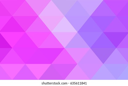 Light Purple, Pink vector modern geometrical abstract background. Texture, new background. Geometric background in Origami style with gradient. 