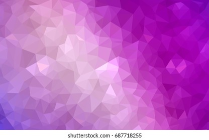 Light Purple, Pink vector modern geometrical abstract background. Texture, new background. Geometric background in Origami style with gradient. 