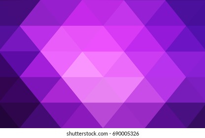 Light Purple, Pink vector modern geometrical abstract background. Texture, new background. Geometric background in Origami style with gradient. 