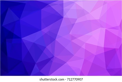 Light Purple, Pink vector modern geometrical abstract background. Texture, new background. Geometric background in Origami style with gradient. 