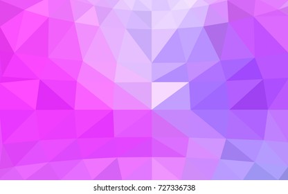 Light Purple, Pink vector modern geometrical abstract background. Texture, new background. Geometric background in Origami style with gradient. 