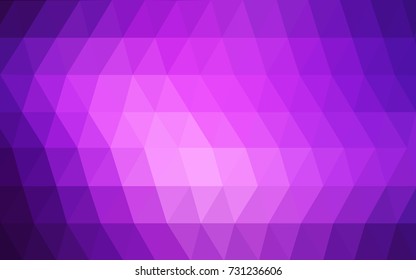 Light Purple, Pink vector modern geometrical abstract background. Texture, new background. Geometric background in Origami style with gradient. 