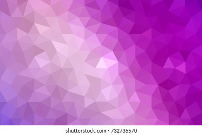 Light Purple, Pink vector modern geometrical abstract background. Texture, new background. Geometric background in Origami style with gradient. 