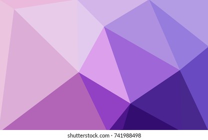 Light Purple, Pink vector modern geometrical abstract background. Texture, new background. Geometric background in Origami style with gradient. 