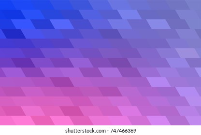 Light Purple, Pink vector modern geometrical background. Abstract template. Geometric pattern in square style with gradient.