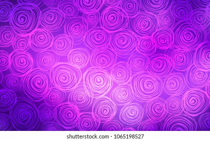 Light Purple, Pink vector natural abstract design. Creative illustration in blurred style with roses. The best blurred design for your business.