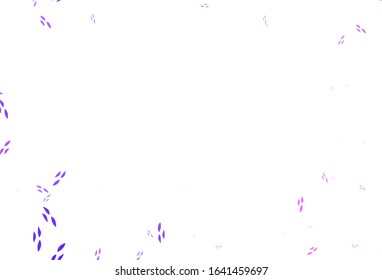 Light Purple, Pink vector natural artwork with leaves. Blurred decorative design in Indian style with leaves. The best design for your business.