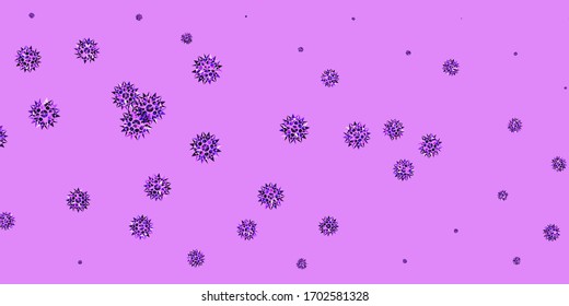Light Purple, Pink vector natural backdrop with flowers. Abstract illustration with flowers in Origami style. Best design for your business.