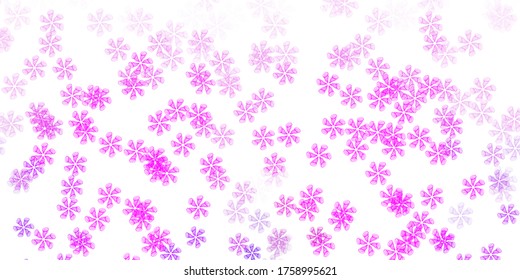 Hellviolette, rosafarbene, Vektorgrafik mit Blumen. Modernes Design mit Farbverlauf-Blumen auf abstraktem Hintergrund. Muster für Frauentag-Beförderung.