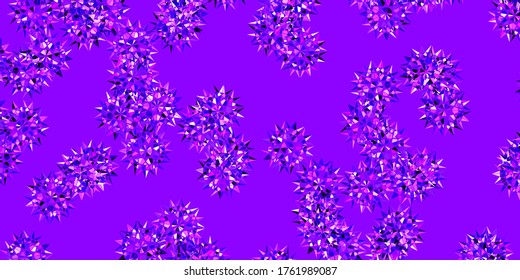 Light Purple, Pink vector natural artwork with flowers. Colorful flowers in natural style on simple background. Pattern for website designs.