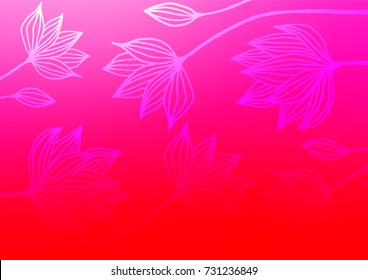Light Purple, Pink vector natural elegant texture. Sketchy hand drawn doodles on blurred background. The pattern can be used for heads of websites and designs.