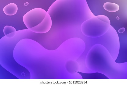 Light Purple, Pink vector pattern with curved circles. Glitter abstract illustration with wry lines. The best blurred design for your business.