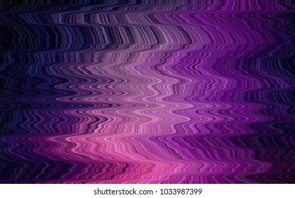 Light Purple, Pink vector pattern with lava shapes. Colorful illustration in abstract marble style with gradient. Textured wave pattern for backgrounds.