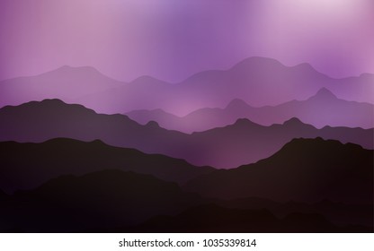 Light Purple, Pink vector pattern with lamp shapes. A vague circumflex abstract illustration with gradient. A new texture for your  ad, booklets, leaflets.