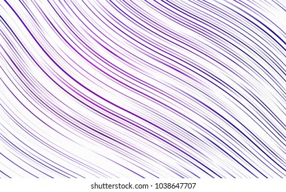 Light Purple, Pink vector pattern with bent ribbons. Shining crooked illustration in marble style. Marble style for your business design.