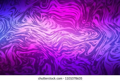 Light Purple, Pink vector pattern with bent lines. A vague circumflex abstract illustration with gradient. New composition for your brand book.