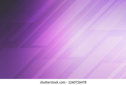 Light Purple, Pink vector pattern with sharp lines. Lines on blurred abstract background with gradient. Smart design for your business advert.