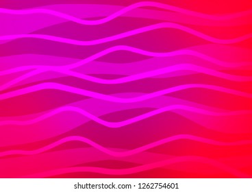 Light Purple, Pink vector pattern with narrow lines. Decorative shining illustration with lines on abstract template. The pattern can be used as ads, poster, banner for commercial.