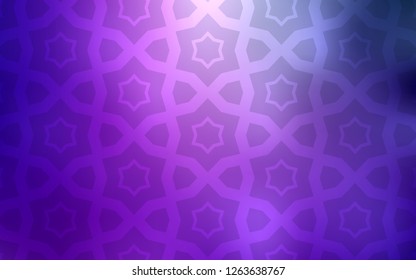 Light Purple, Pink vector pattern with christmas stars. Blurred decorative design in simple style with stars. Smart design for your business advert.