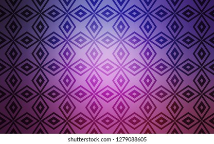 Light Purple, Pink vector pattern in square style. Illustration with set of colorful rectangles. Modern template for your landing page.