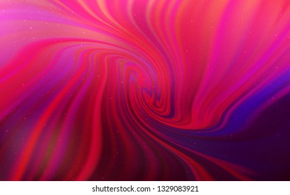Light Purple, Pink vector pattern with night sky stars. Blurred decorative design in simple style with galaxy stars. Best design for your ad, poster, banner.