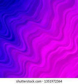 Light Purple, Pink vector pattern with lines. Colorful illustration in circular style with lines. Best design for your ad, poster, banner.