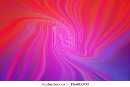 Light Purple, Pink vector pattern with night sky stars. Shining colored illustration with bright astronomical stars. Pattern for astronomy websites.