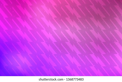 Light Purple, Pink vector pattern with sharp lines. Blurred decorative design in simple style with lines. Best design for your ad, poster, banner.