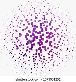 Light Purple, Pink vector pattern in square style. Illustration with a set of gradient rectangles. Best design for your ad, poster, banner.