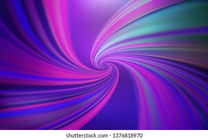 Light Purple, Pink vector pattern with wry lines. Colorful illustration in simple style with gradient. A new texture for your  ad, booklets, leaflets.