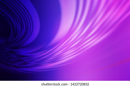 Light Purple, Pink vector pattern with wry lines. Brand new colorful illustration in simple style. Colorful wave pattern for your design.